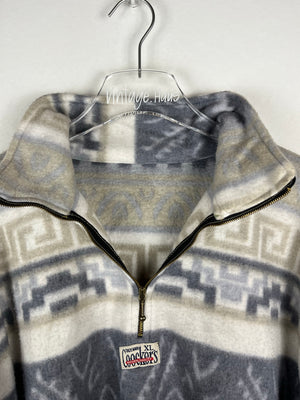 Vintage Fleece Half-Zip Sweater (L)