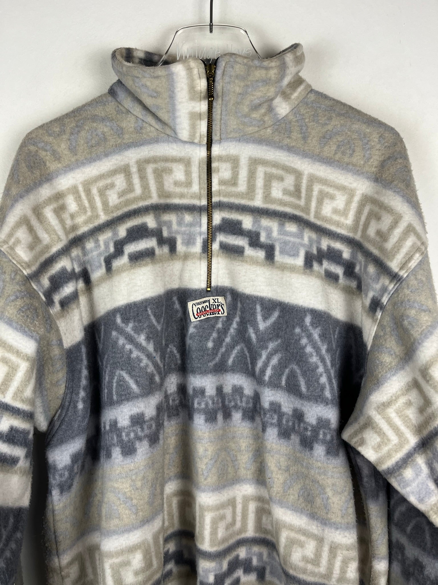 Vintage Fleece Half-Zip Sweater (L)