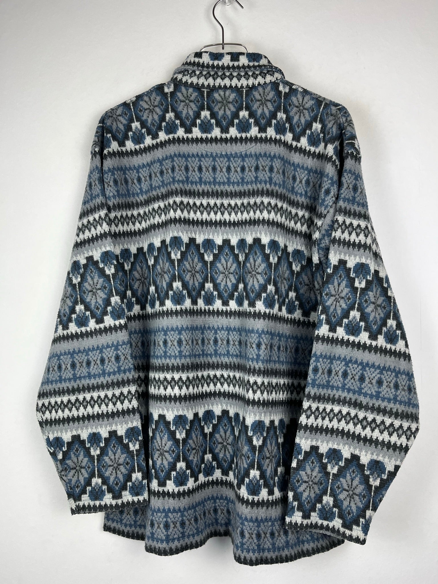 Vintage Fleece / Acryl Half-Zip Sweater (M)
