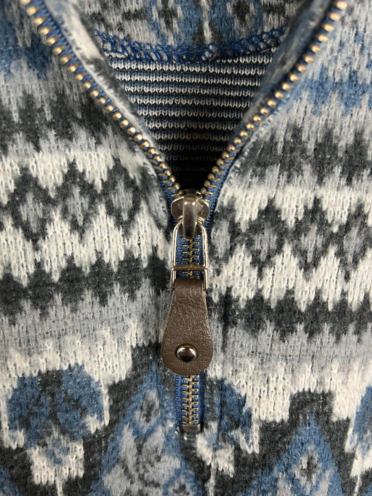 Vintage Fleece / Acryl Half-Zip Sweater (M)