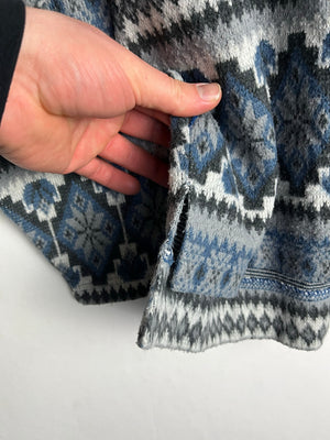Vintage Fleece / Acryl Half-Zip Sweater (M)