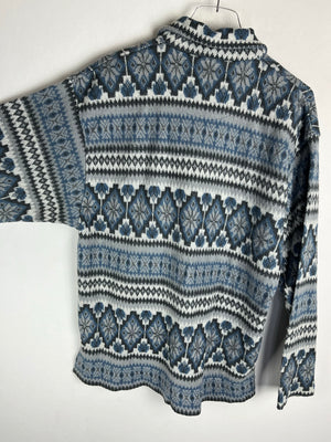 Vintage Fleece / Acryl Half-Zip Sweater (M)