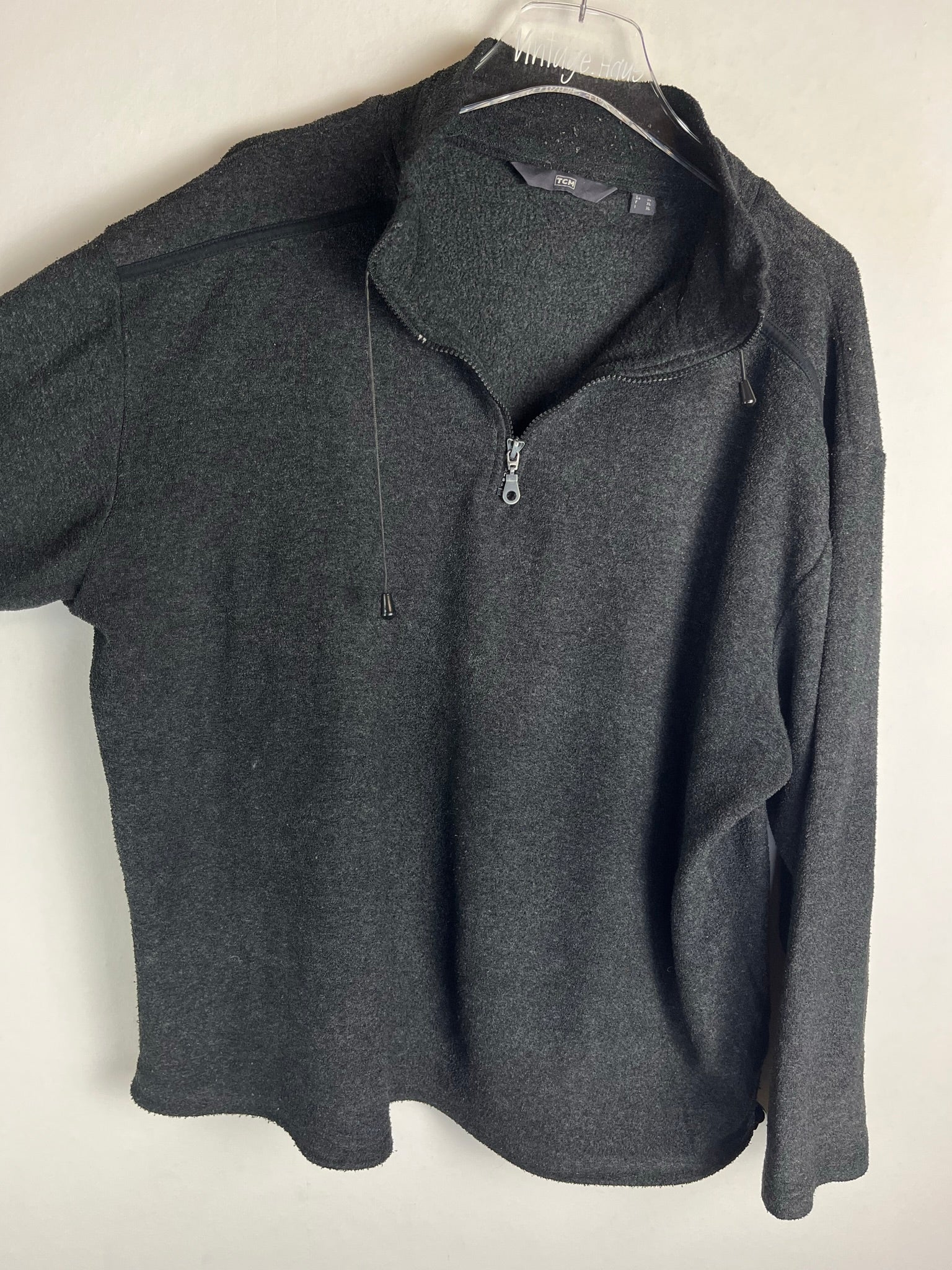 Vintage Fleece Half-Zip Sweater (XL)