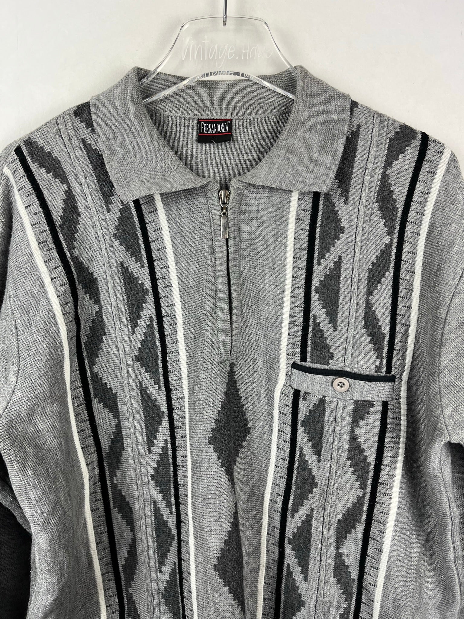 Vintage Half-Zip Sweater (M)