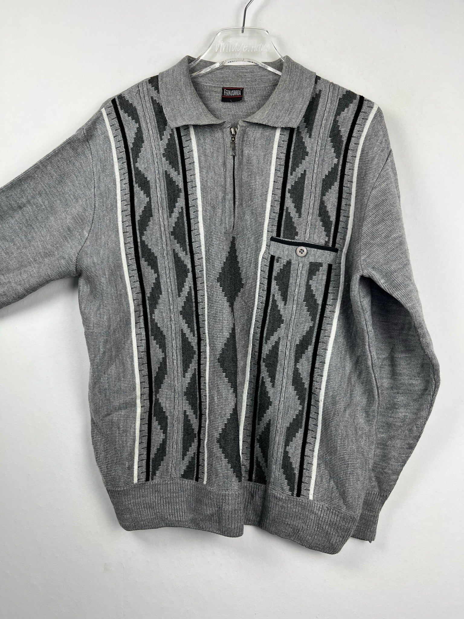 Vintage Half-Zip Sweater (M)