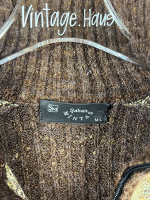 Vintage Half-Zip Sweater (M-L)