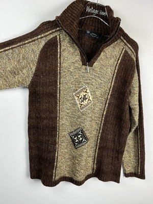Vintage Half-Zip Sweater (M-L)