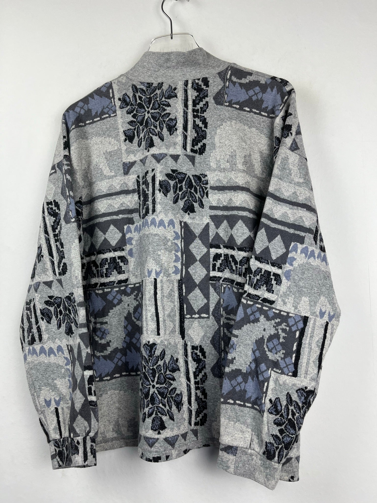 Vintage Fleece / Baumwoll Half-Zip Sweater (M-L)
