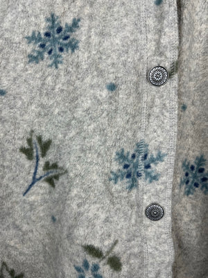 Vintage Fleece Sweatshirtjacke (M)