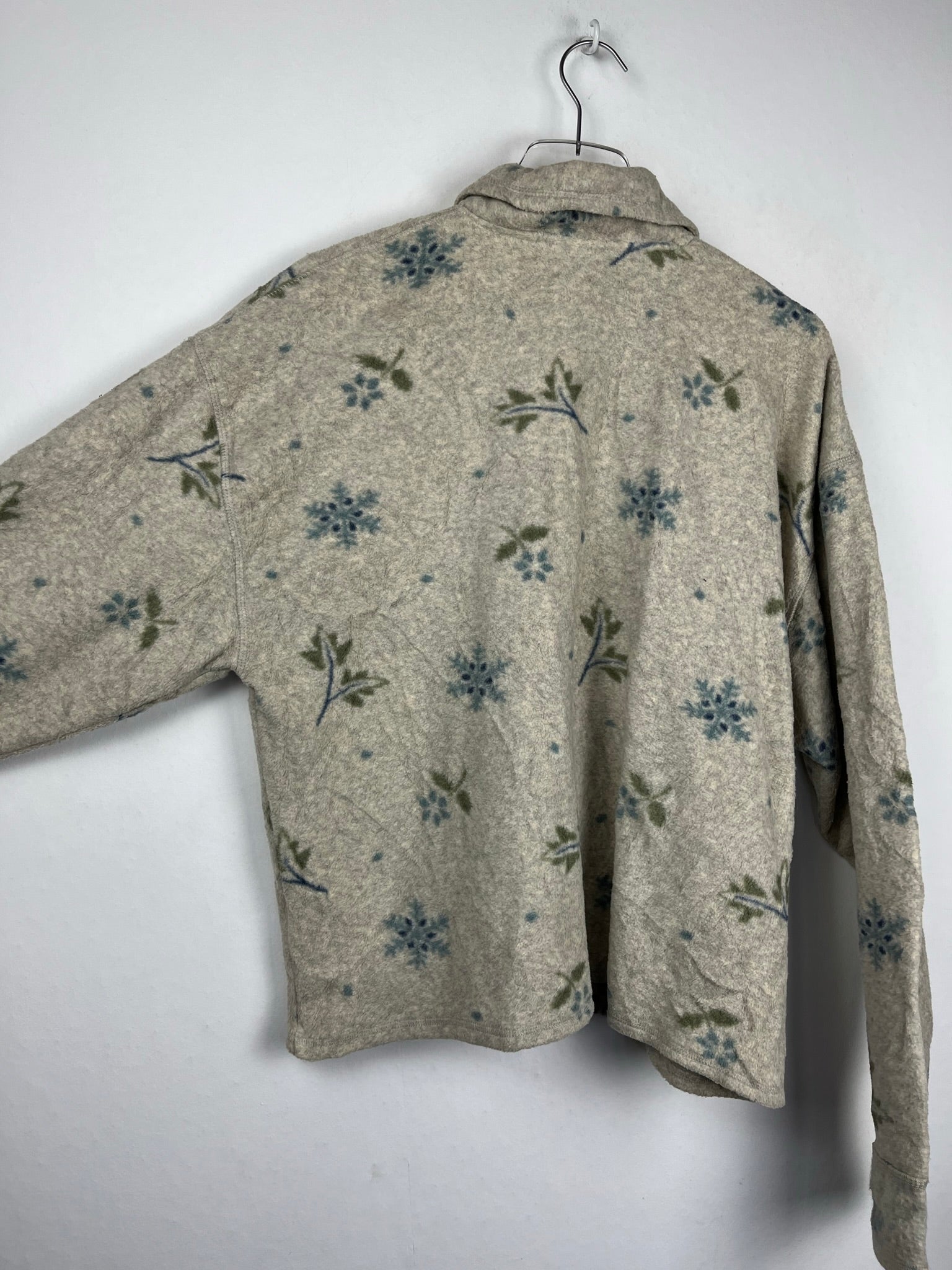 Vintage Fleece Sweatshirtjacke (M)