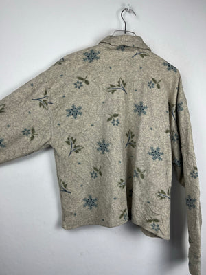 Vintage Fleece Sweatshirtjacke (M)