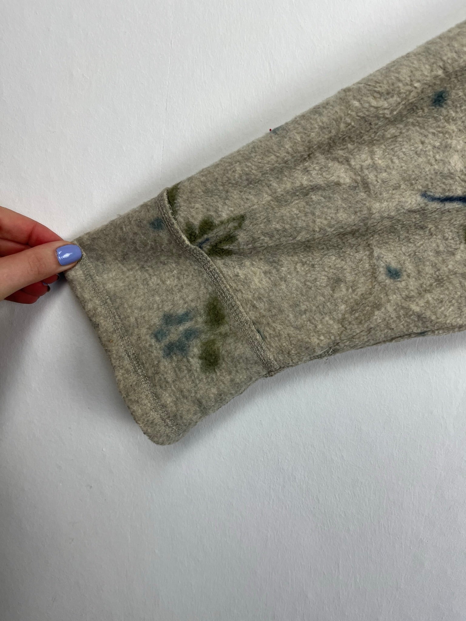 Vintage Fleece Sweatshirtjacke (M)