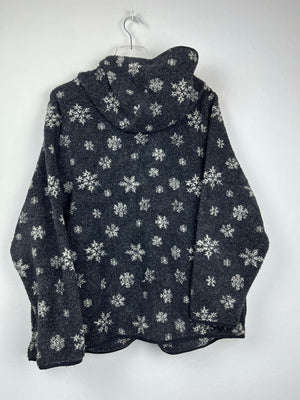 Vintage Fleece Sweatshirtjacke (XL)