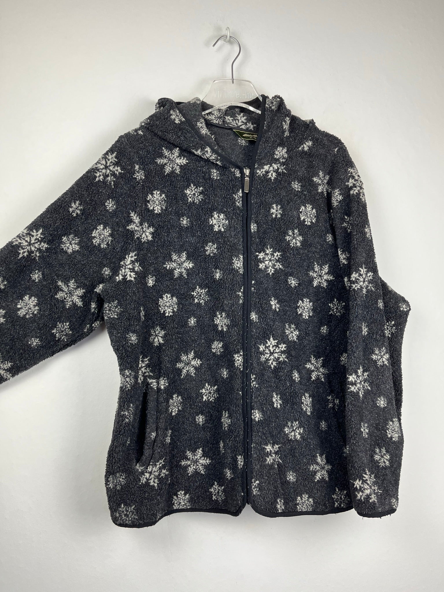 Vintage Fleece Sweatshirtjacke (XL)