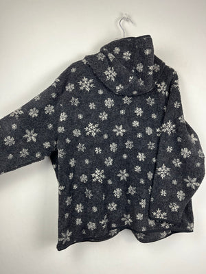 Vintage Fleece Sweatshirtjacke (XL)