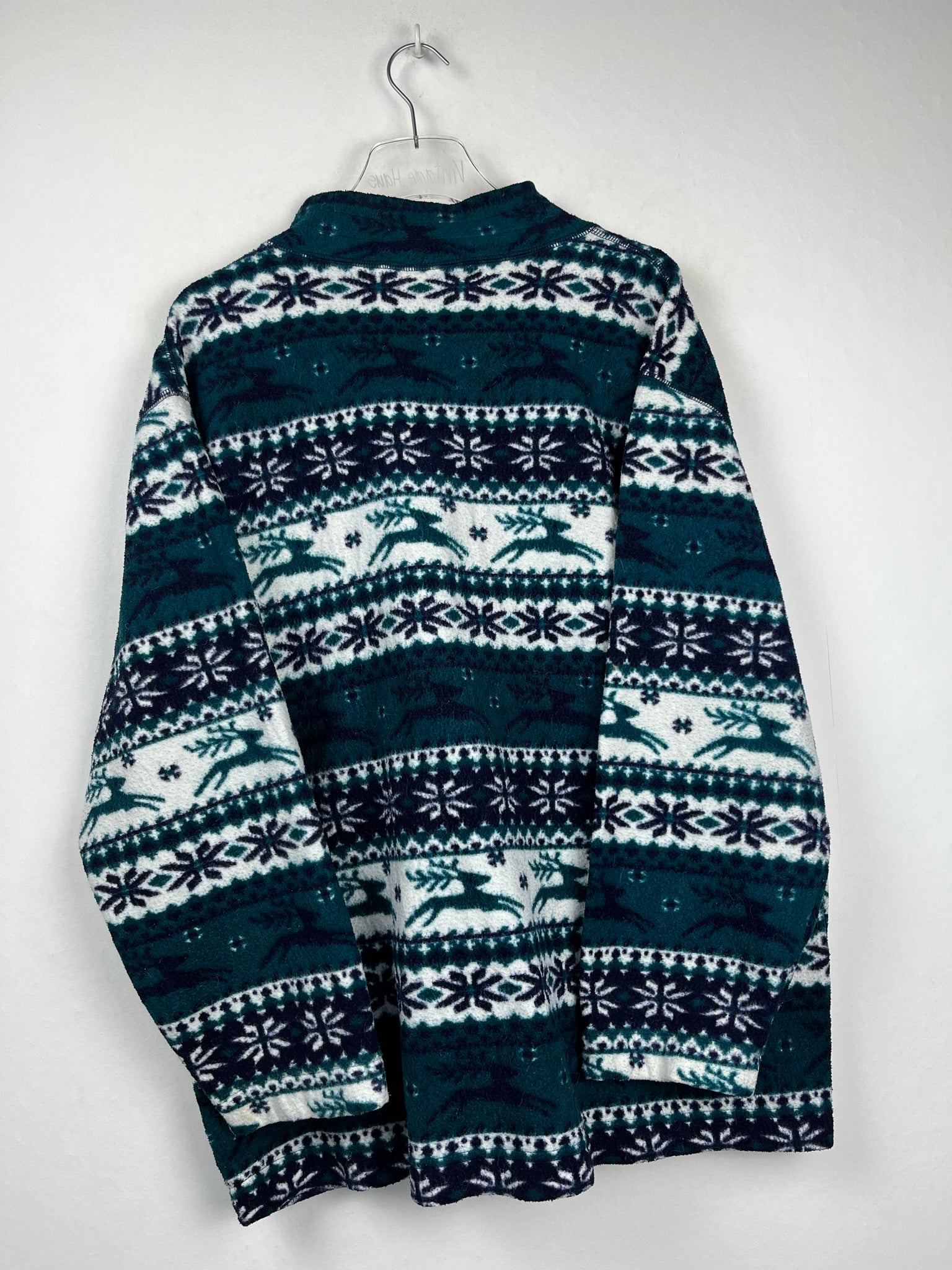 Vintage Fleece Sweatshirtjacke (XL)