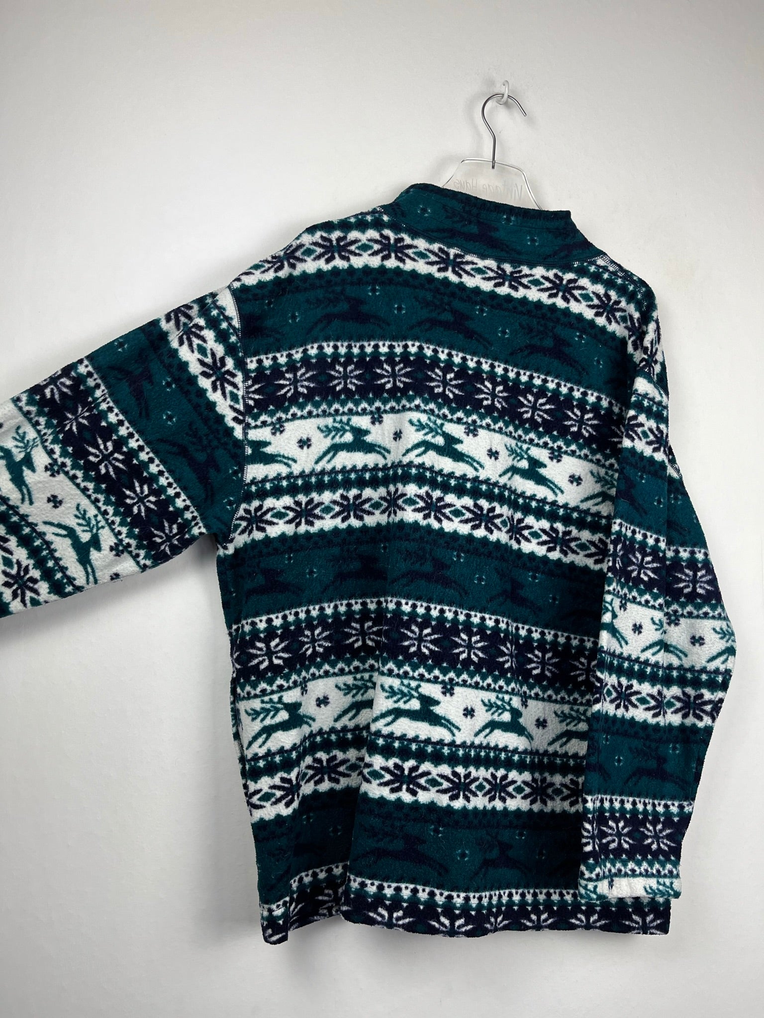 Vintage Fleece Sweatshirtjacke (XL)