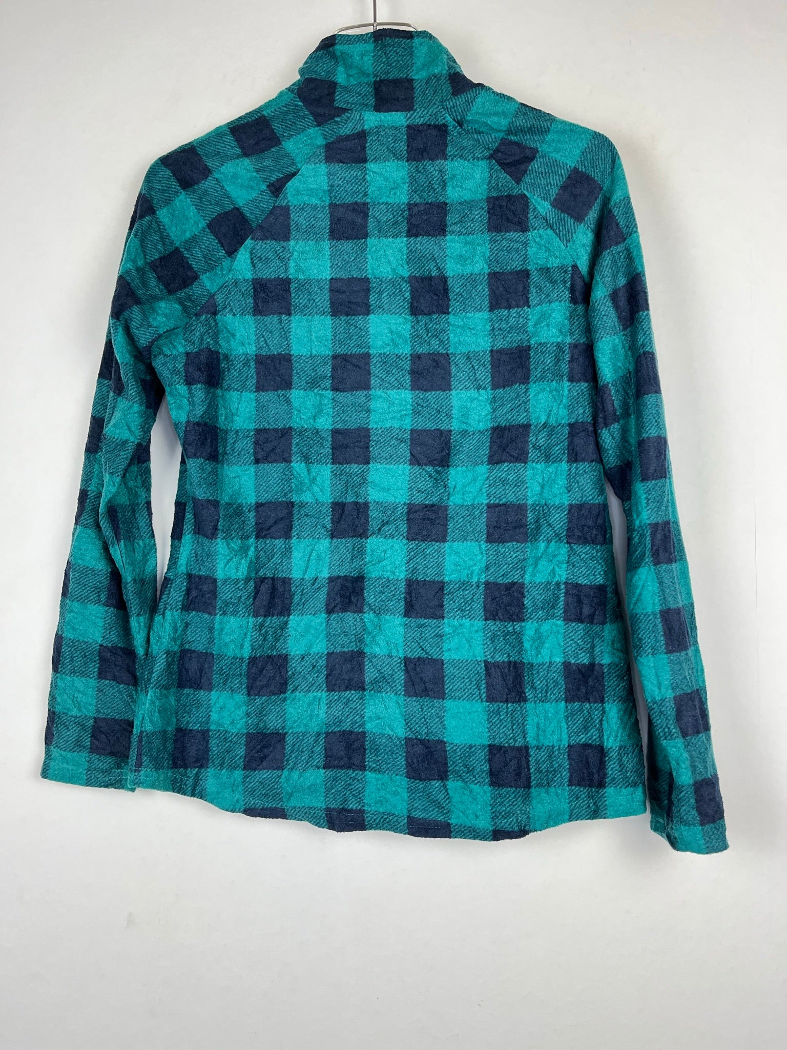 Vintage dünner Fleece Half-Zip Sweater (S Frauen)