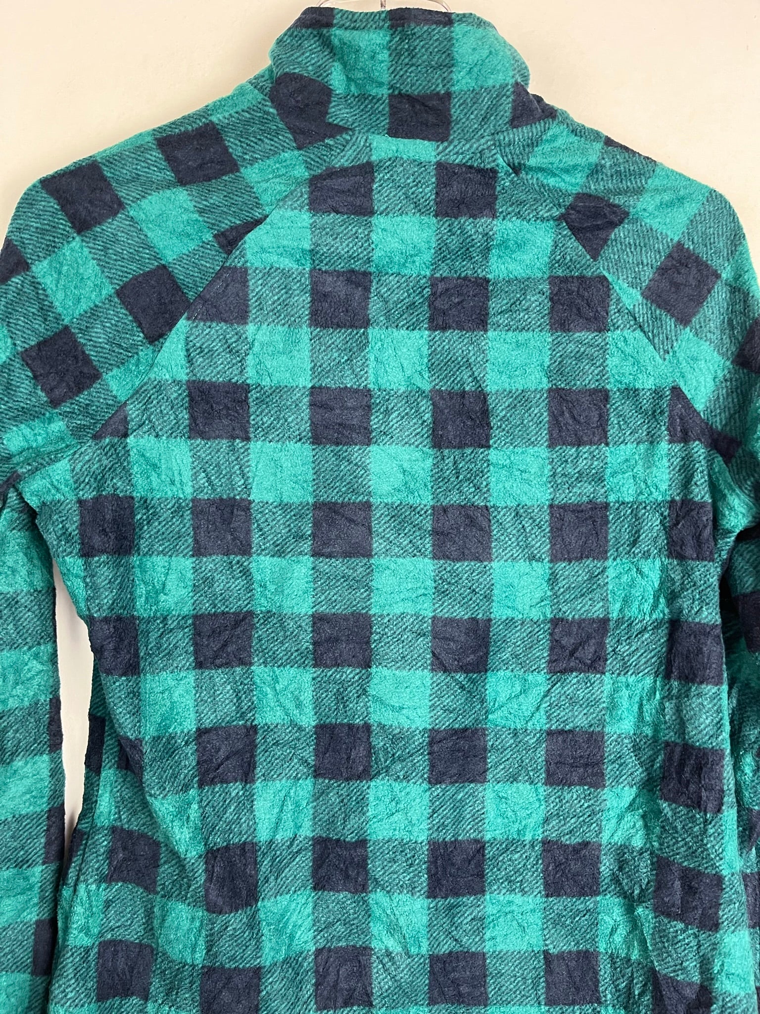 Vintage dünner Fleece Half-Zip Sweater (S Frauen)