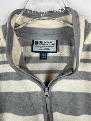 Vintage dünner Fleece Half-Zip Sweater (S)