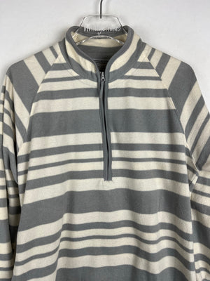 Vintage dünner Fleece Half-Zip Sweater (S)