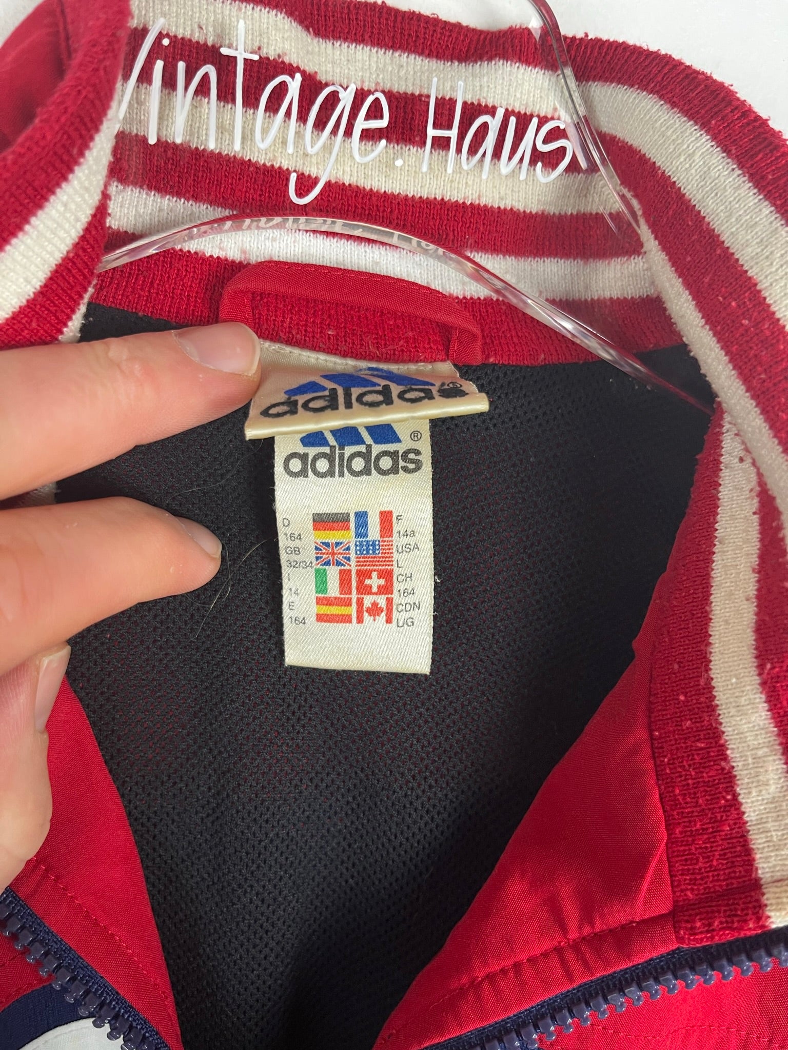 Vintage Adidas Sweatshirtjacke (XS-S)