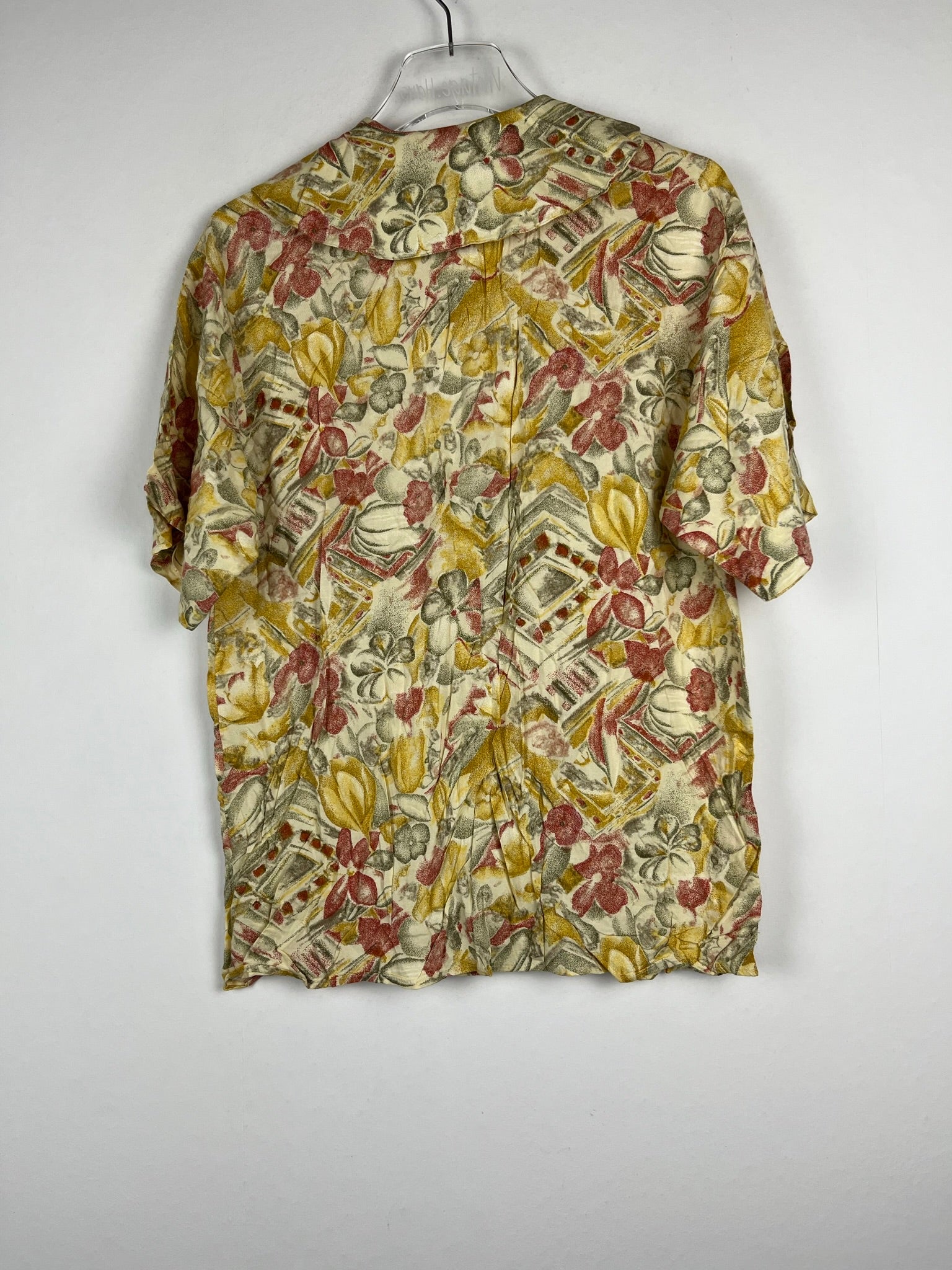 Vintage Bluse mit langem Kragen (M)