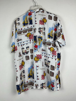 Vintage Crazy Pattern Hemd (L)