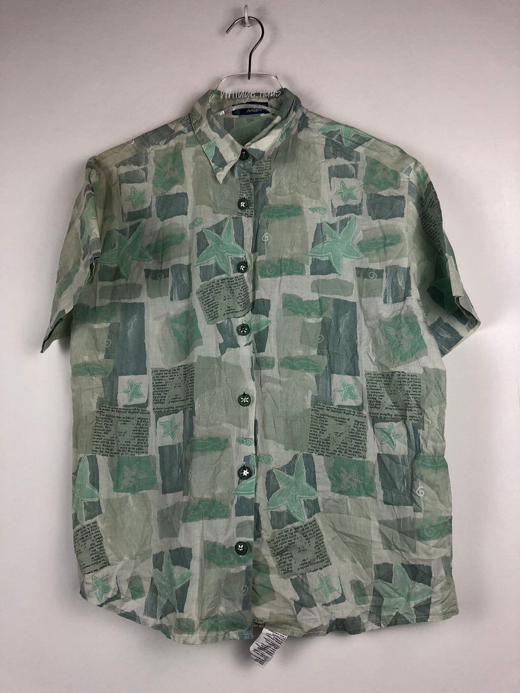 Vintage Crazy Pattern Hemd (S)