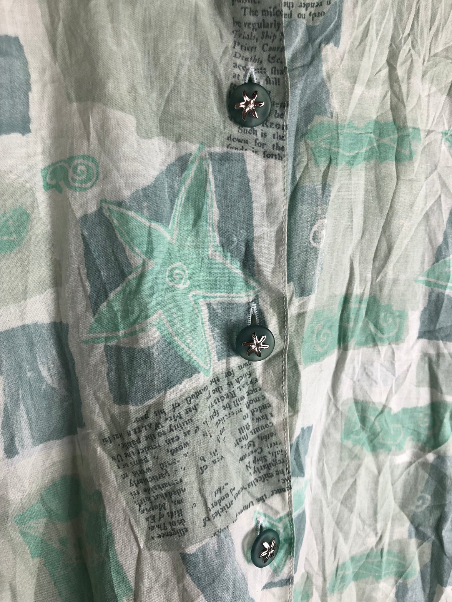Vintage Crazy Pattern Hemd (S)