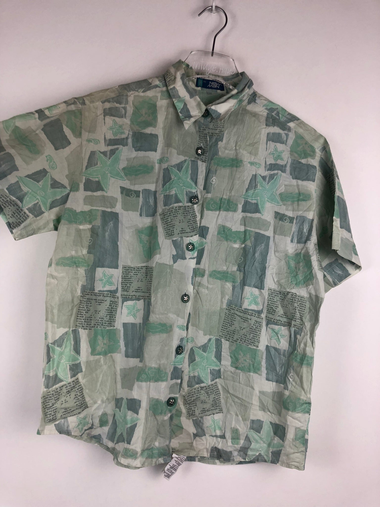Vintage Crazy Pattern Hemd (S)