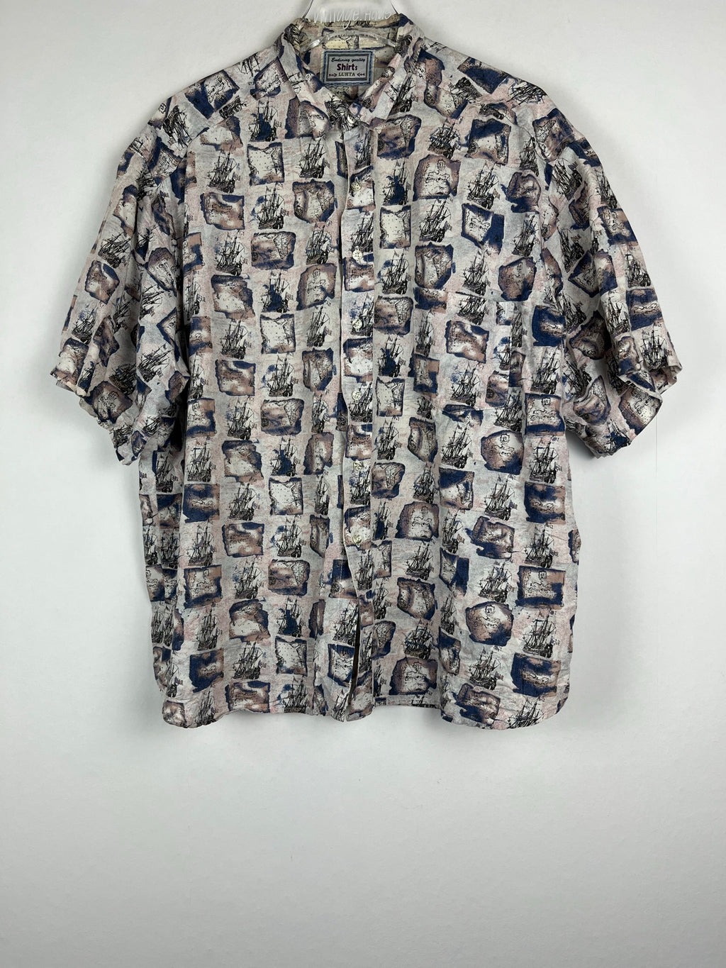 Vintage Crazy Pattern Hemd (M-L)