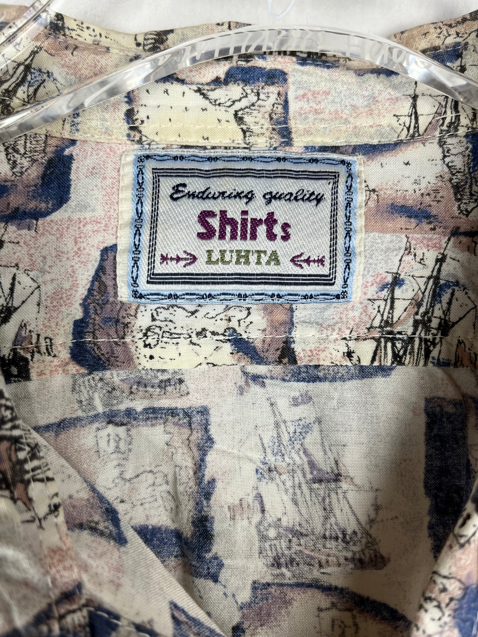 Vintage Crazy Pattern Hemd (M-L)