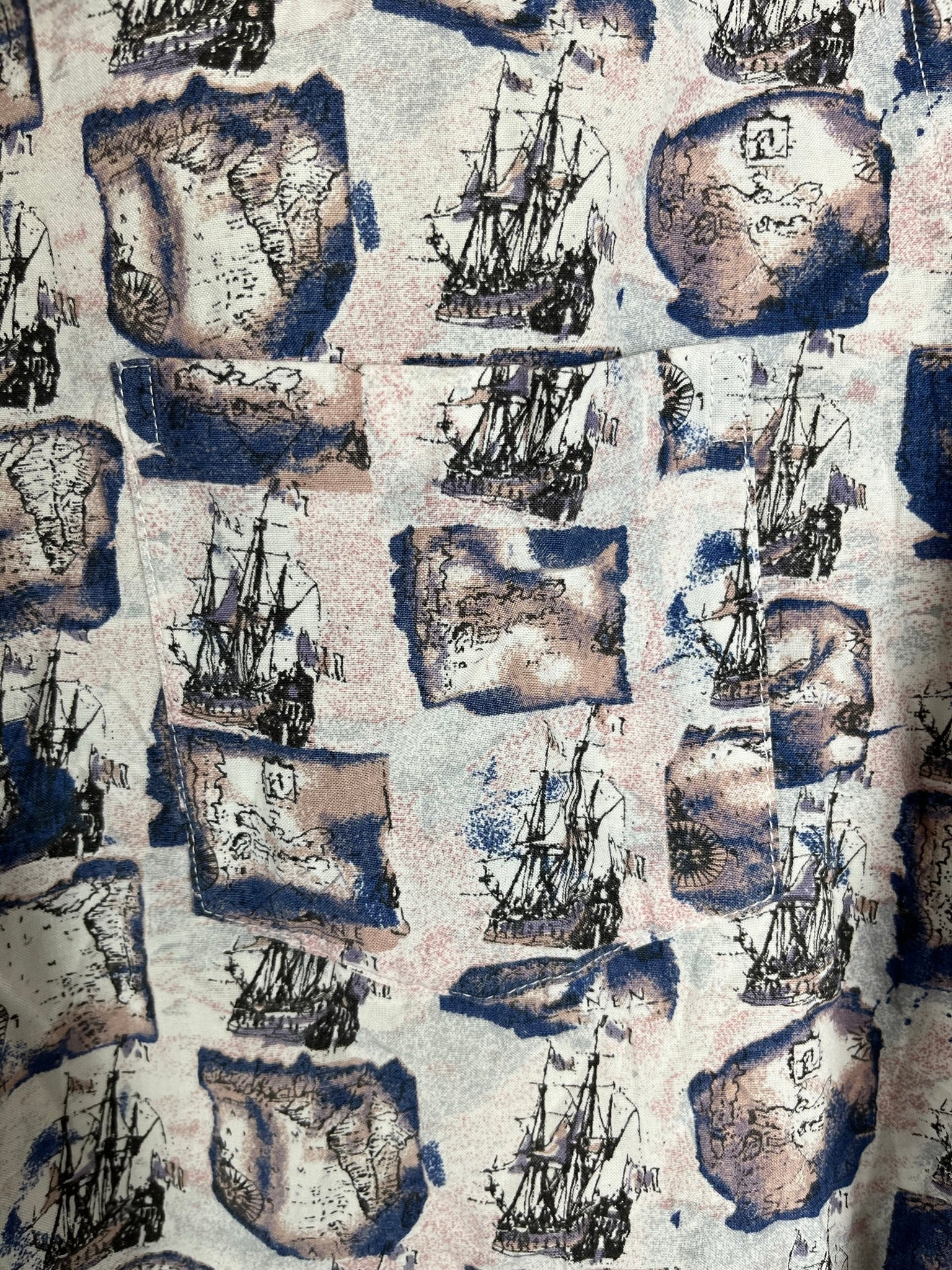 Vintage Crazy Pattern Hemd (M-L)