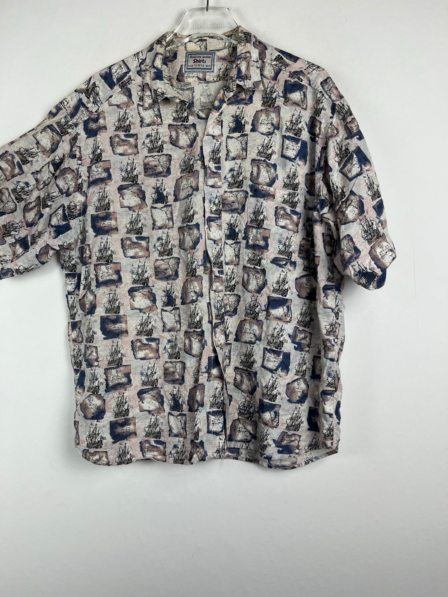 Vintage Crazy Pattern Hemd (M-L)