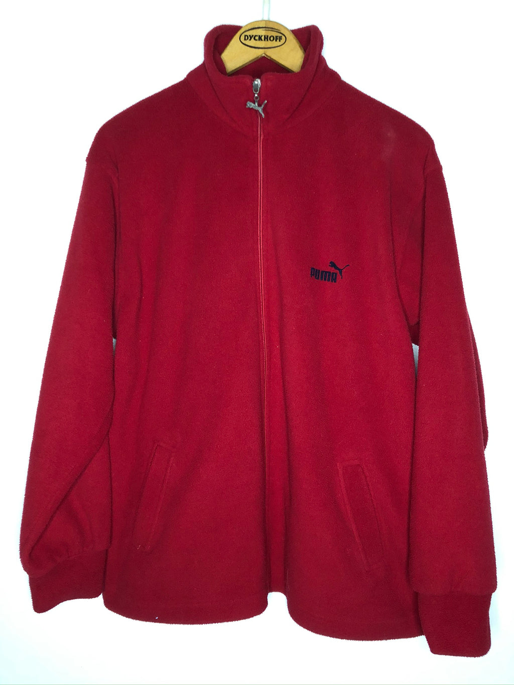 Vintage Puma Fleece Sweatshirtjacke (L)