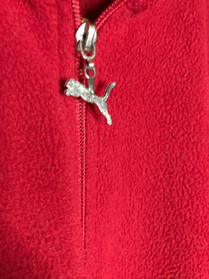 Vintage Puma Fleece Sweatshirtjacke (L)