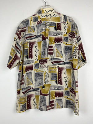 Vintage Crazy Pattern Hemd (L)