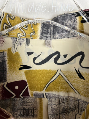 Vintage Crazy Pattern Hemd (L)
