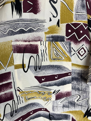 Vintage Crazy Pattern Hemd (L)