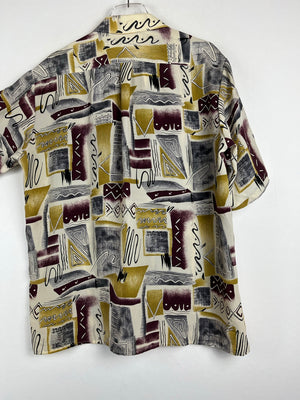 Vintage Crazy Pattern Hemd (L)
