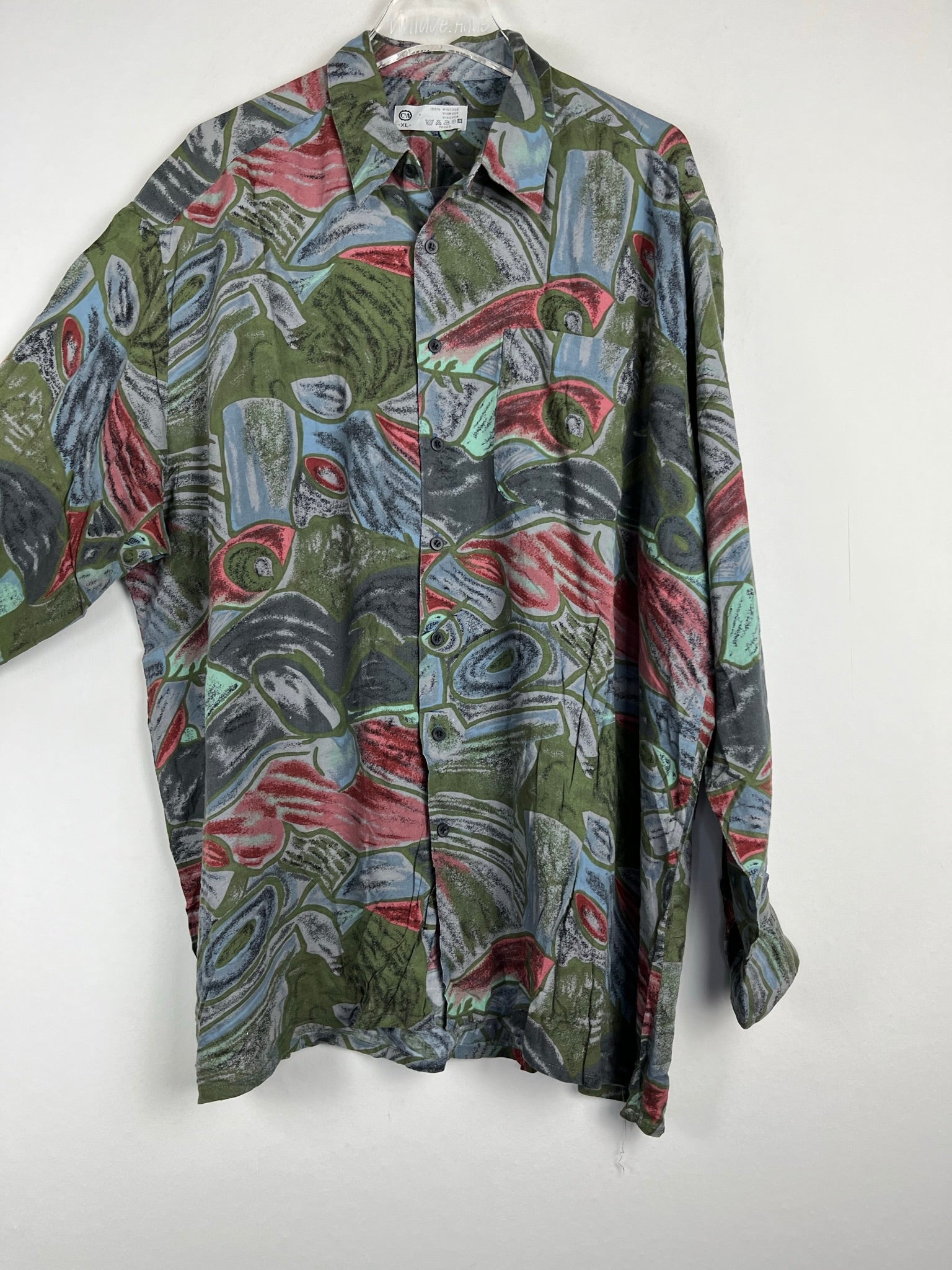 Vintage Crazy Pattern Hemd (XL)