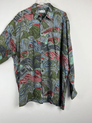 Vintage Crazy Pattern Hemd (XL)