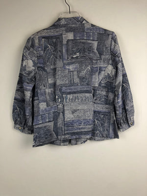 Vintage Bluse mit Schulterpolster (S)