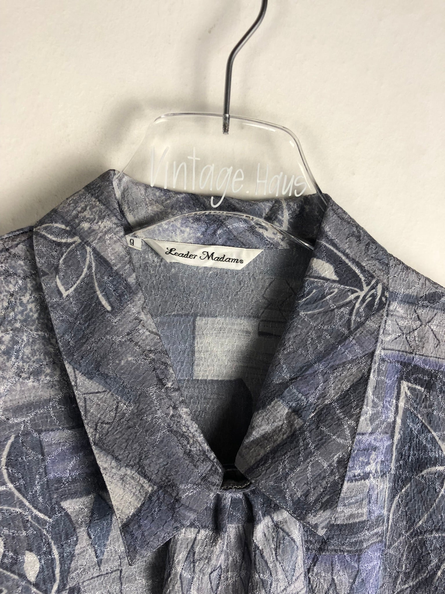 Vintage Bluse mit Schulterpolster (S)