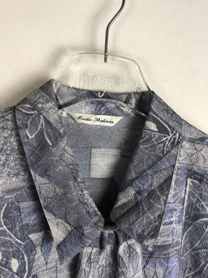 Vintage Bluse mit Schulterpolster (S)