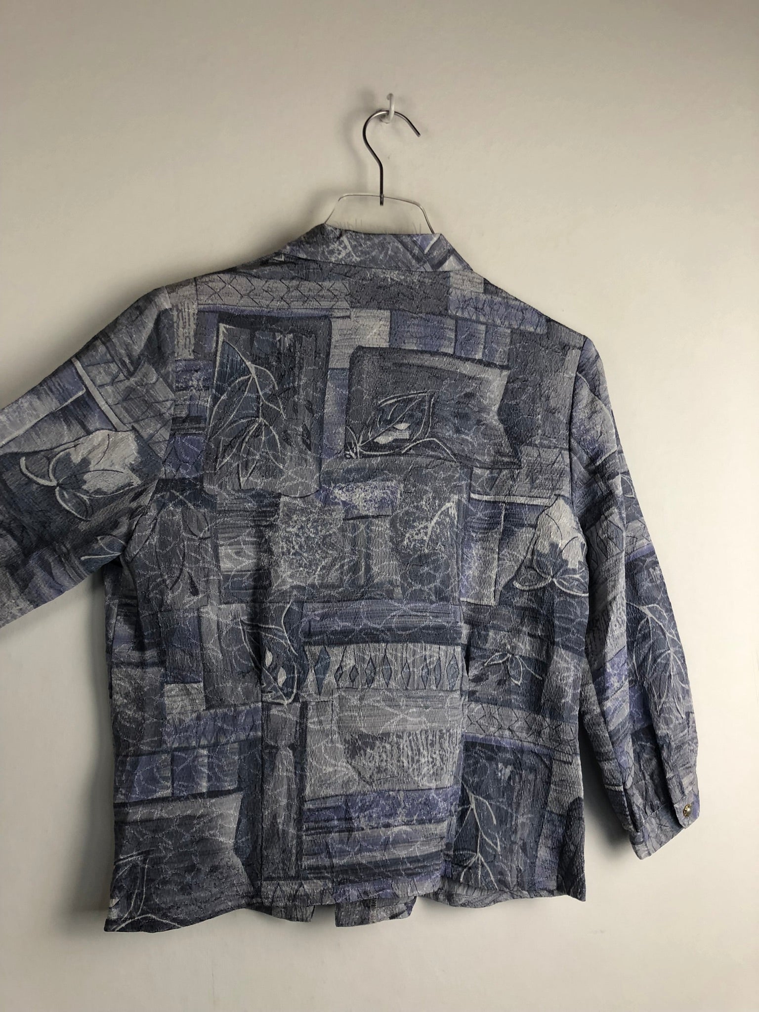 Vintage Bluse mit Schulterpolster (S)
