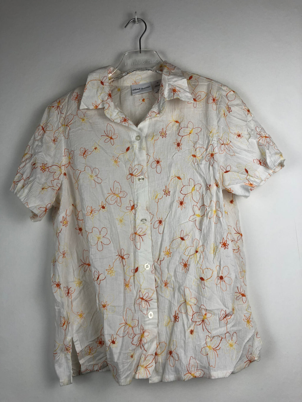 Vintage Bluse mit Schulterpolster (M-L)