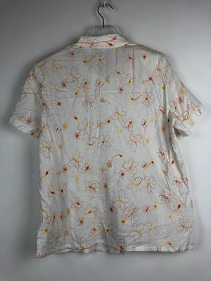 Vintage Bluse mit Schulterpolster (M-L)
