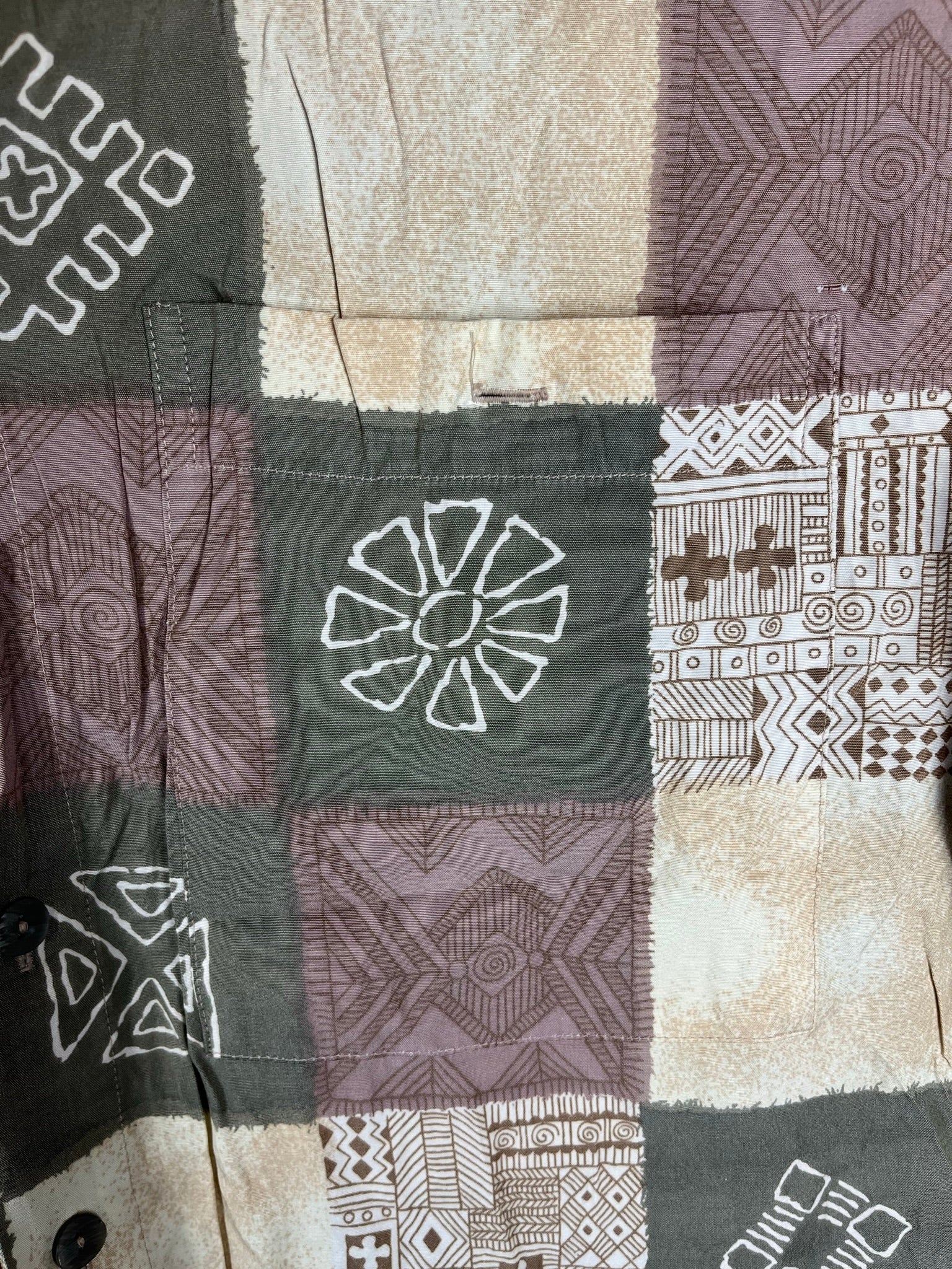 Vintage Crazy Pattern Hemd (S)